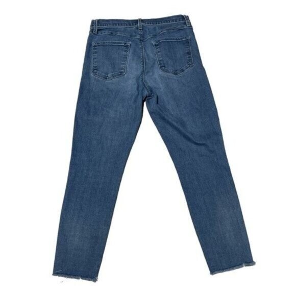 J Brand Alana High‑Rise Ripped Cropped Skinny Jeans in Argo Destruct, size 30 - Picture 3 of 12